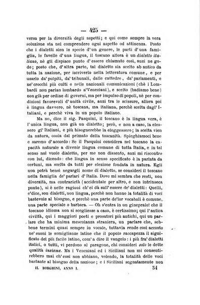 Il Borghini studi di filologia e di lettere italiane