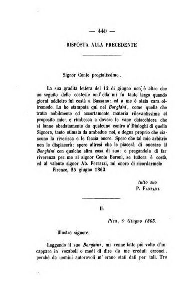 Il Borghini studi di filologia e di lettere italiane