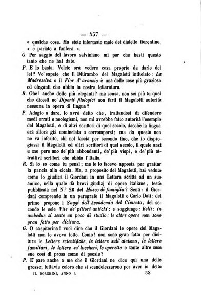 Il Borghini studi di filologia e di lettere italiane