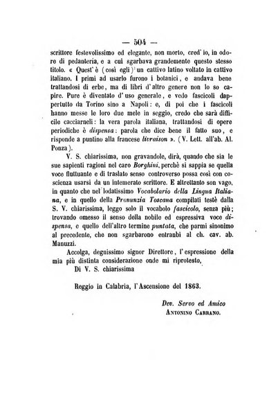 Il Borghini studi di filologia e di lettere italiane