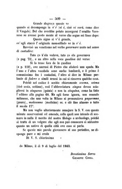 Il Borghini studi di filologia e di lettere italiane