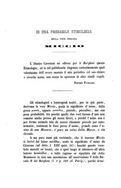 Il Borghini studi di filologia e di lettere italiane