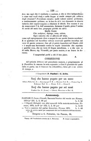 Il Borghini studi di filologia e di lettere italiane