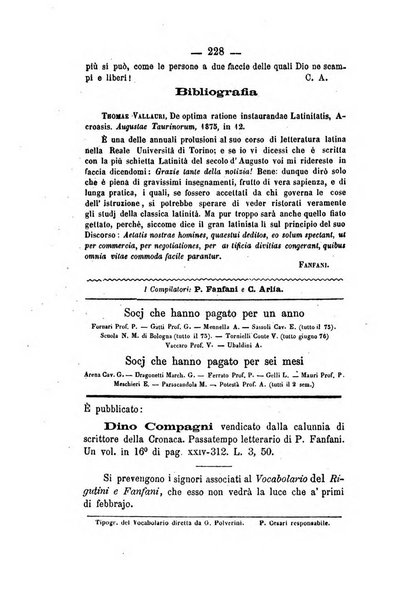 Il Borghini studi di filologia e di lettere italiane