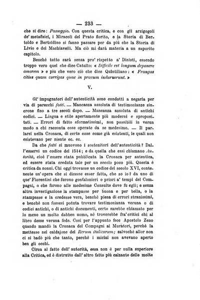 Il Borghini studi di filologia e di lettere italiane