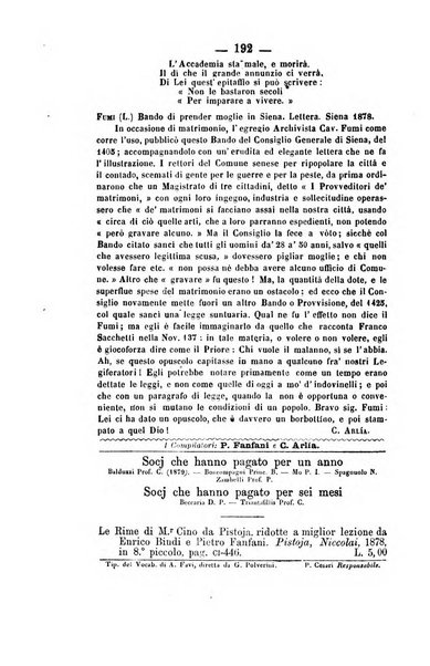 Il Borghini studi di filologia e di lettere italiane