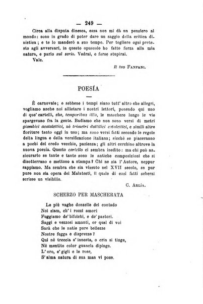 Il Borghini studi di filologia e di lettere italiane