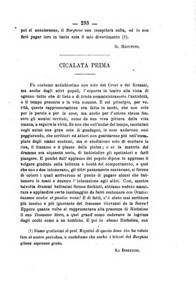 Il Borghini studi di filologia e di lettere italiane