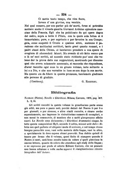 Il Borghini studi di filologia e di lettere italiane