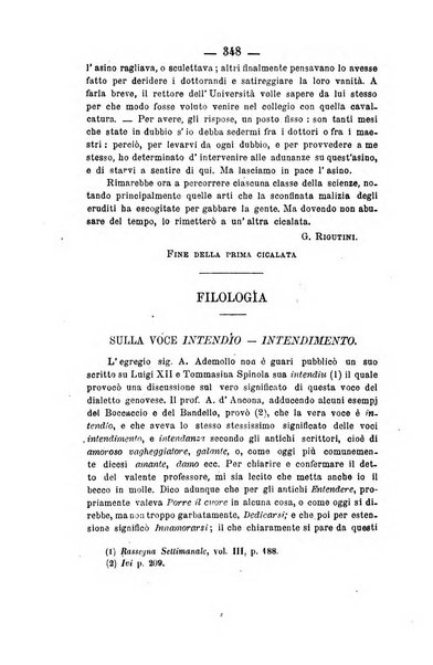 Il Borghini studi di filologia e di lettere italiane