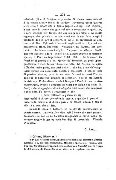 Il Borghini studi di filologia e di lettere italiane