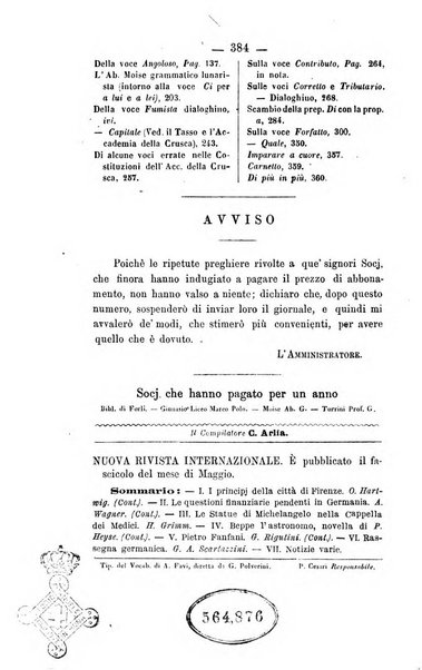 Il Borghini studi di filologia e di lettere italiane