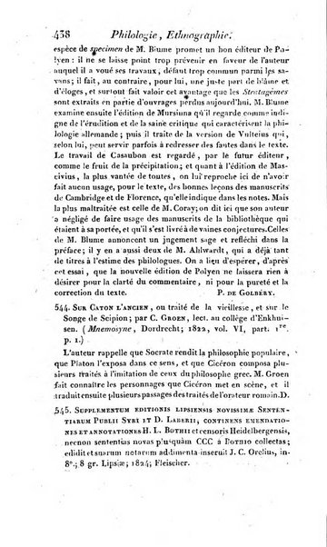 Bulletin des sciences historiques, antiquites, philologie septieme section du Bulletin universel des sciences et de l'industrie