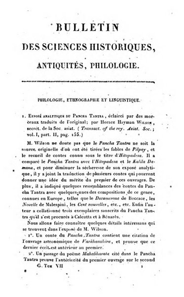 Bulletin des sciences historiques, antiquites, philologie septieme section du Bulletin universel des sciences et de l'industrie