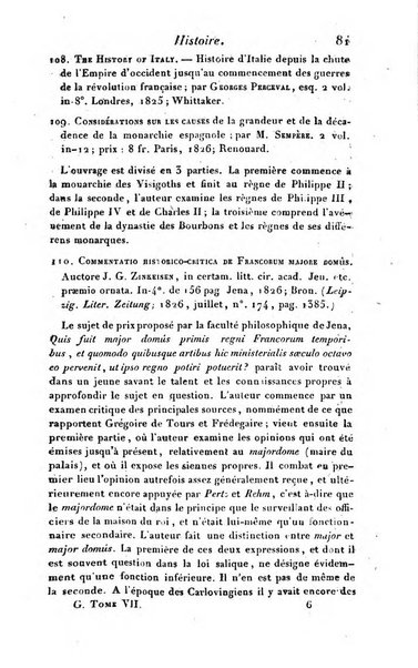 Bulletin des sciences historiques, antiquites, philologie septieme section du Bulletin universel des sciences et de l'industrie