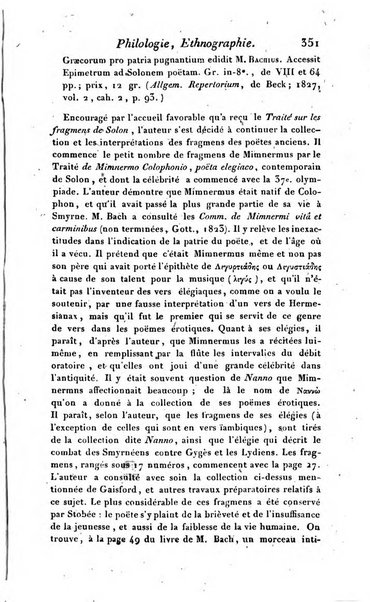 Bulletin des sciences historiques, antiquites, philologie septieme section du Bulletin universel des sciences et de l'industrie