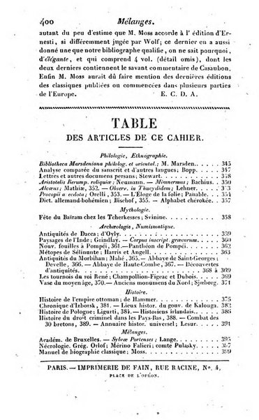 Bulletin des sciences historiques, antiquites, philologie septieme section du Bulletin universel des sciences et de l'industrie