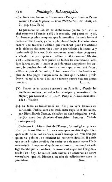 Bulletin des sciences historiques, antiquites, philologie septieme section du Bulletin universel des sciences et de l'industrie