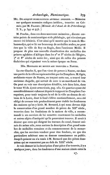 Bulletin des sciences historiques, antiquites, philologie septieme section du Bulletin universel des sciences et de l'industrie