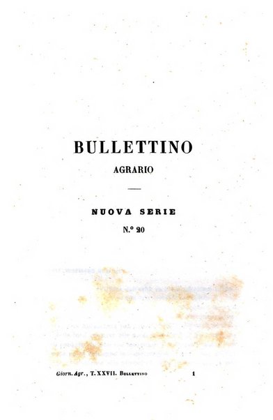 Bullettino agrario