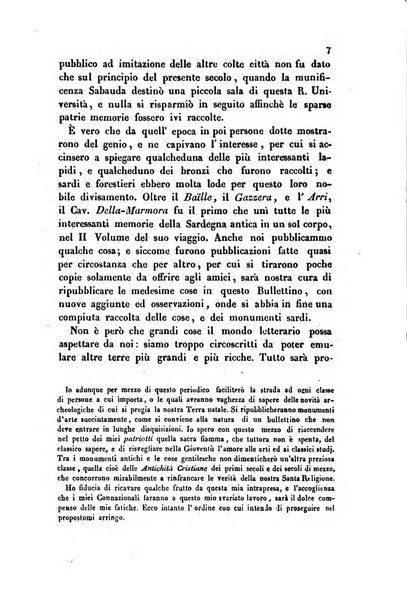 Bullettino archeologico sardo, ossia raccolta dei monumenti antichi in ogni genere di tutta l'isola di Sardegna