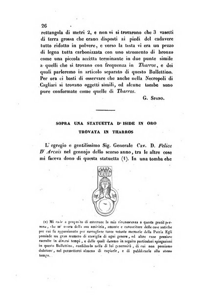 Bullettino archeologico sardo, ossia raccolta dei monumenti antichi in ogni genere di tutta l'isola di Sardegna