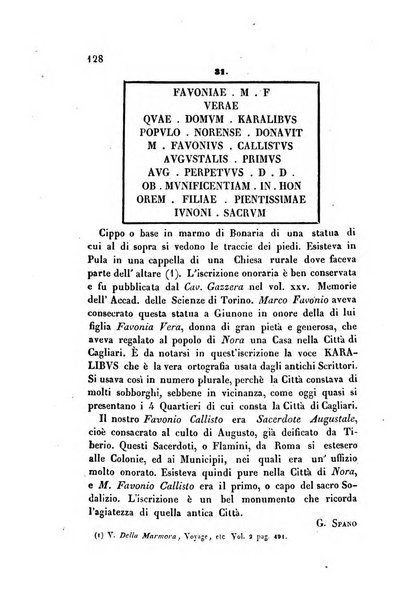 Bullettino archeologico sardo, ossia raccolta dei monumenti antichi in ogni genere di tutta l'isola di Sardegna