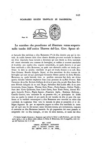 Bullettino archeologico sardo, ossia raccolta dei monumenti antichi in ogni genere di tutta l'isola di Sardegna