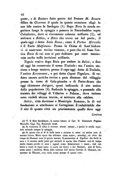 Bullettino archeologico sardo, ossia raccolta dei monumenti antichi in ogni genere di tutta l'isola di Sardegna