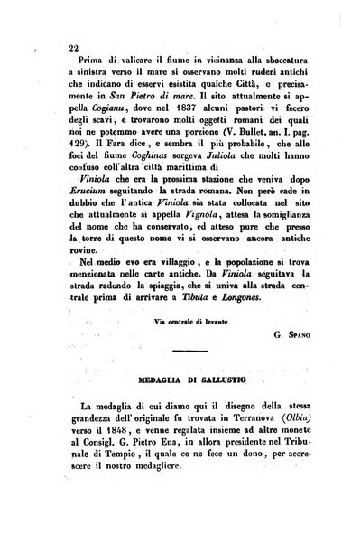 Bullettino archeologico sardo, ossia raccolta dei monumenti antichi in ogni genere di tutta l'isola di Sardegna