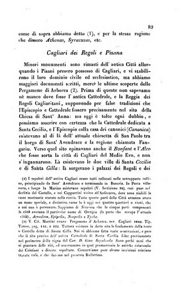 Bullettino archeologico sardo, ossia raccolta dei monumenti antichi in ogni genere di tutta l'isola di Sardegna