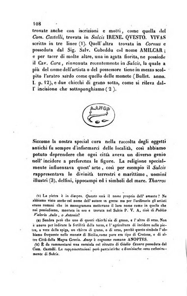 Bullettino archeologico sardo, ossia raccolta dei monumenti antichi in ogni genere di tutta l'isola di Sardegna