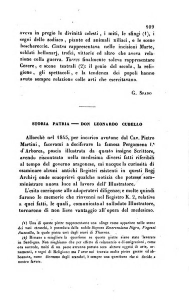 Bullettino archeologico sardo, ossia raccolta dei monumenti antichi in ogni genere di tutta l'isola di Sardegna