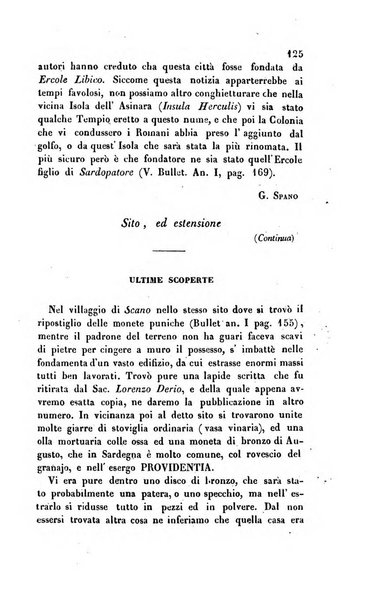 Bullettino archeologico sardo, ossia raccolta dei monumenti antichi in ogni genere di tutta l'isola di Sardegna