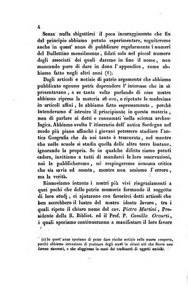 Bullettino archeologico sardo, ossia raccolta dei monumenti antichi in ogni genere di tutta l'isola di Sardegna