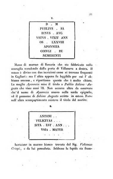 Bullettino archeologico sardo, ossia raccolta dei monumenti antichi in ogni genere di tutta l'isola di Sardegna