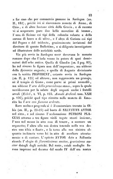 Bullettino archeologico sardo, ossia raccolta dei monumenti antichi in ogni genere di tutta l'isola di Sardegna