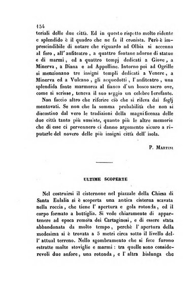 Bullettino archeologico sardo, ossia raccolta dei monumenti antichi in ogni genere di tutta l'isola di Sardegna