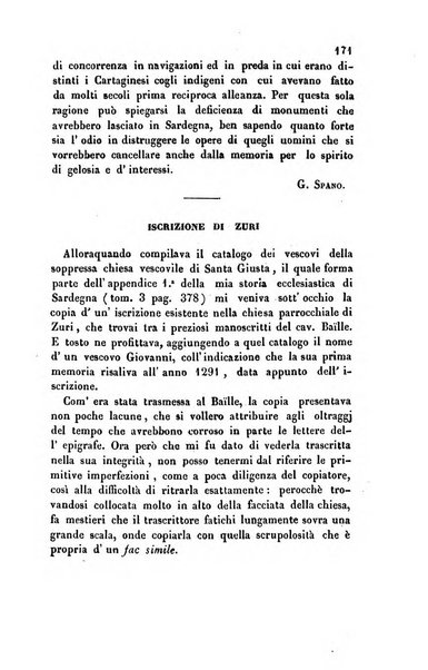 Bullettino archeologico sardo, ossia raccolta dei monumenti antichi in ogni genere di tutta l'isola di Sardegna