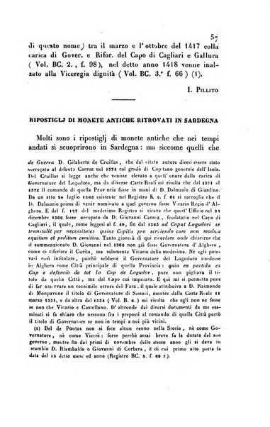 Bullettino archeologico sardo, ossia raccolta dei monumenti antichi in ogni genere di tutta l'isola di Sardegna