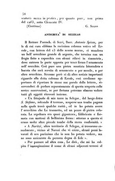 Bullettino archeologico sardo, ossia raccolta dei monumenti antichi in ogni genere di tutta l'isola di Sardegna