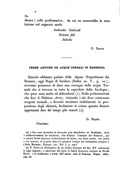 Bullettino archeologico sardo, ossia raccolta dei monumenti antichi in ogni genere di tutta l'isola di Sardegna