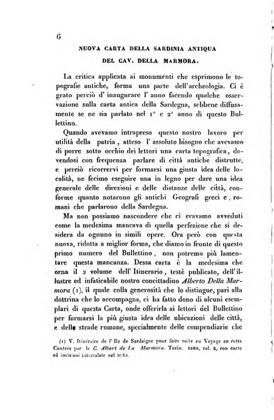 Bullettino archeologico sardo, ossia raccolta dei monumenti antichi in ogni genere di tutta l'isola di Sardegna