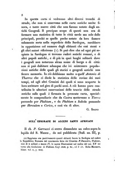 Bullettino archeologico sardo, ossia raccolta dei monumenti antichi in ogni genere di tutta l'isola di Sardegna