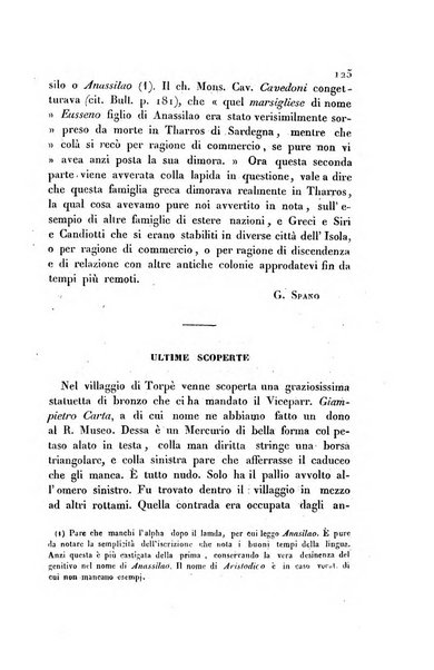 Bullettino archeologico sardo, ossia raccolta dei monumenti antichi in ogni genere di tutta l'isola di Sardegna