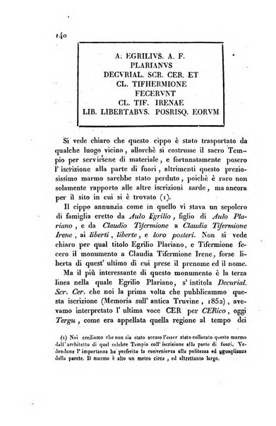 Bullettino archeologico sardo, ossia raccolta dei monumenti antichi in ogni genere di tutta l'isola di Sardegna