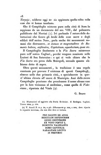 Bullettino archeologico sardo, ossia raccolta dei monumenti antichi in ogni genere di tutta l'isola di Sardegna