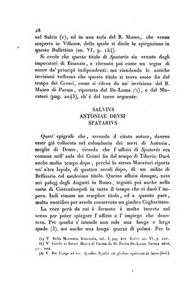 Bullettino archeologico sardo, ossia raccolta dei monumenti antichi in ogni genere di tutta l'isola di Sardegna