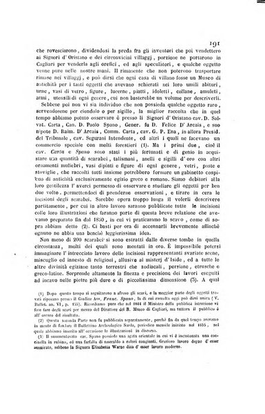 Bullettino archeologico sardo, ossia raccolta dei monumenti antichi in ogni genere di tutta l'isola di Sardegna