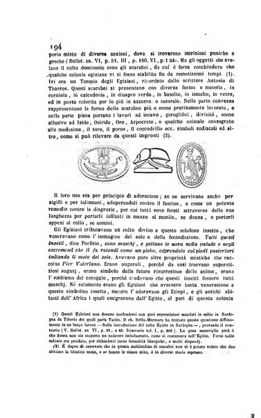 Bullettino archeologico sardo, ossia raccolta dei monumenti antichi in ogni genere di tutta l'isola di Sardegna